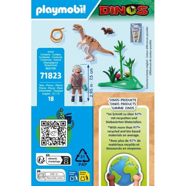 PLAYMOBIL DINOS ΕΞΕΡΕΥΝΗΤΗΣ ΚΑΙ ΒΕΛΟΣΙΡΑΠΤΟΡ