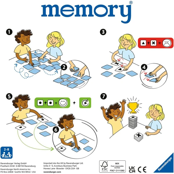 RAVENSBURGER MEMORY GAME DINOSAURS