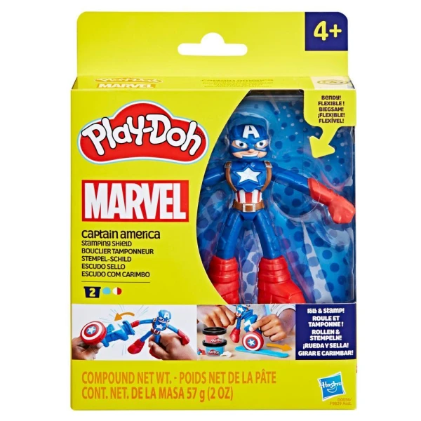 PLAY-DOH PLAYSET CAPTAIN AMERICA STAMPING SHIELD