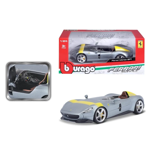 BBURAGO 1:24 FERRARI MONZA SP1 SILVER