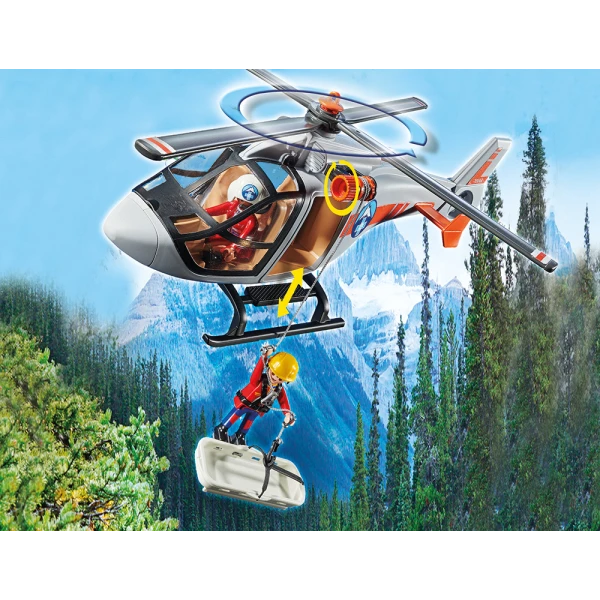 PLAYMOBIL RESCUE ACTION ΕΠΙΧΕΙΡΗΣΗ ΔΙΑΣΩΣΗΣ ΜΟΤΟΣΥΚΛΕΤΙΣΤΗ ΣΤΟ ΒΟΥΝΟ