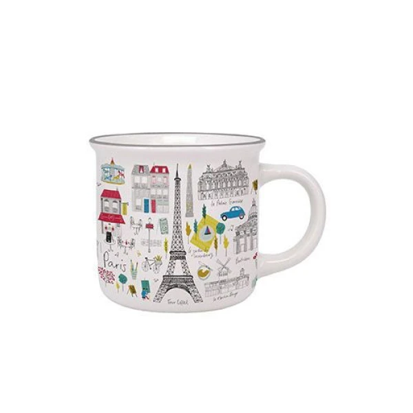 KIUB PARIS MUG 355ml AND BOX BLANC