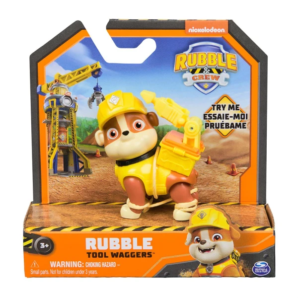PAW PATROL RUBBLE & CREW ΜΙΝΙ ΚΟΥΤΑΒΙΑ ΔΡΑΣΗΣ TOOL WAGGERS - 4 ΣΧΕΔΙΑ