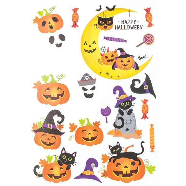 WINDOW STICKERS HALLOWEEN - 8 DESIGNS