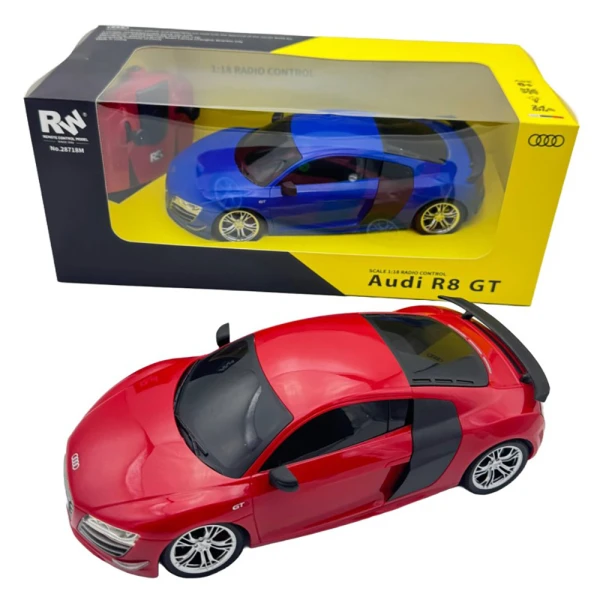 RW RC STREET CARS RC CAR 1:18 AUDI R8 GT - 2 COLOURS
