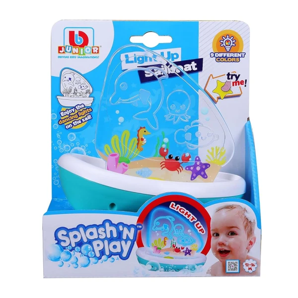 BBURAGO JUNIOR SPLASH N PLAY LIGHT UP SAILBOAT