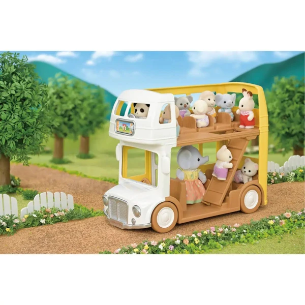 THE SYLVANIAN FAMILIES NURSERY DOUBLE-DECKER BUS