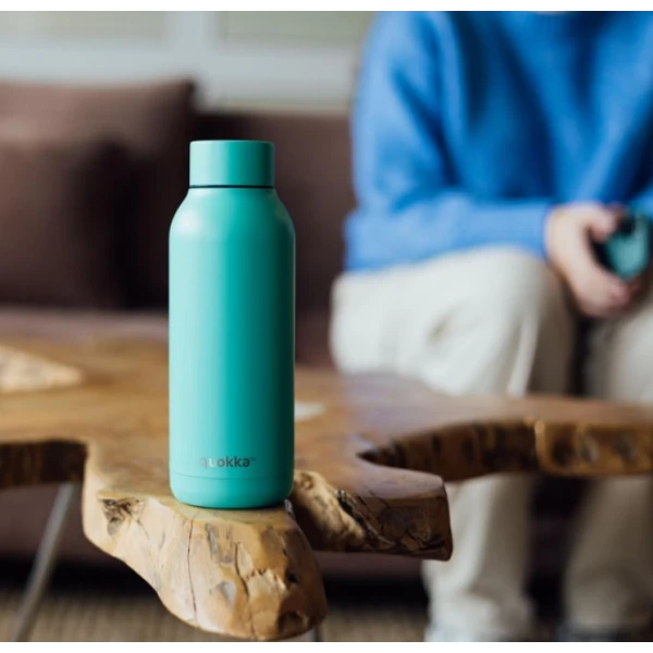 QUOKKA STAINLESS STEEL ΘΕΡΜΟΣ SOLID 510ml JADE GREEN