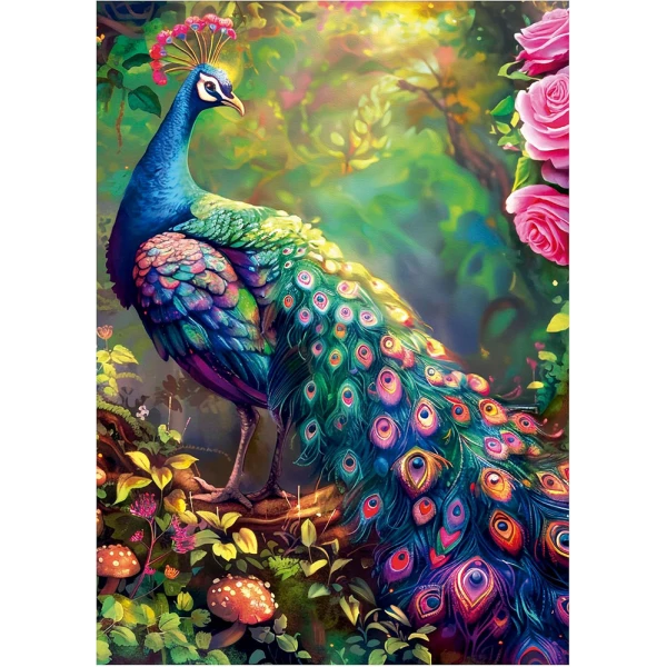 EDUCA PUZZLE 1000 pcs PEACOCK IN GARDEN
