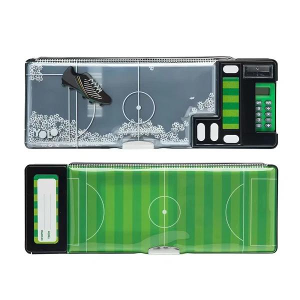 YOLO PENCIL CASE RETRO WITH CALCULATOR - FOOTBALL WITH SPRINKLES