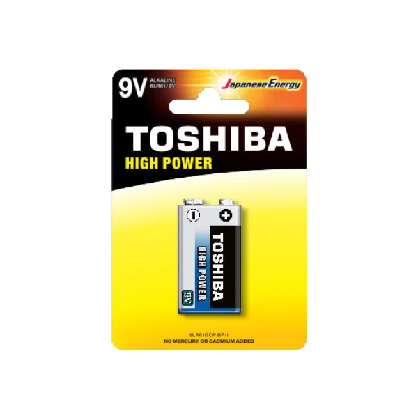 ΜΠΑΤΑΡΙΑ TOSHIBA 6LF22G (9V) ALKALINE ΠΛΑΚΕ