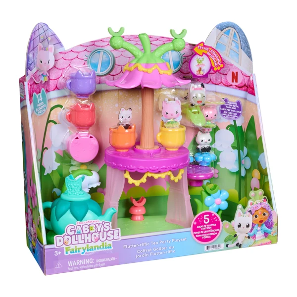 GABBY\'S DOLLHOUSE FAIRYLANDIA ΣΕΤ ΠΑΙΧΝΙΔΙΟΥ FLUTTER-RIFFIC TEA PARTY