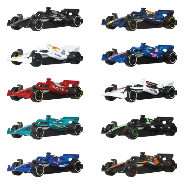 HOT WHEELS MINI CARS F1 2025 TEAMS SET OF 10