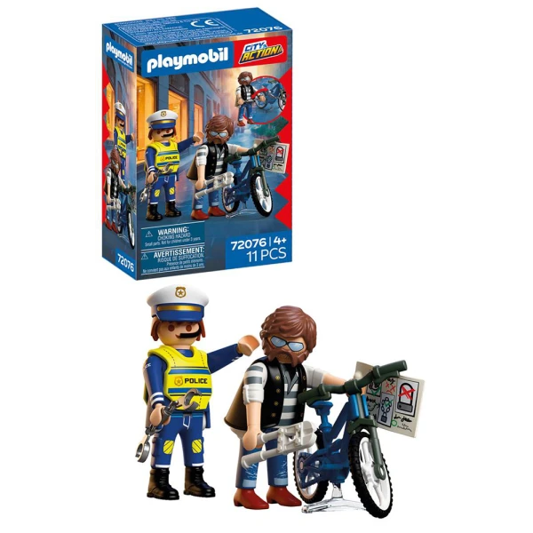 PLAYMOBIL ΑΣΤΥΝΟΜΙΚΟΣ ΚΑΙ ΚΛΕΦΤΗΣ ΠΟΔΗΛΑΤΩΝ