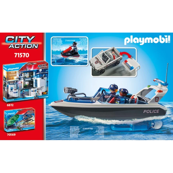PLAYMOBIL CITY ACTION POLICE PURSUIT ON THE WATER