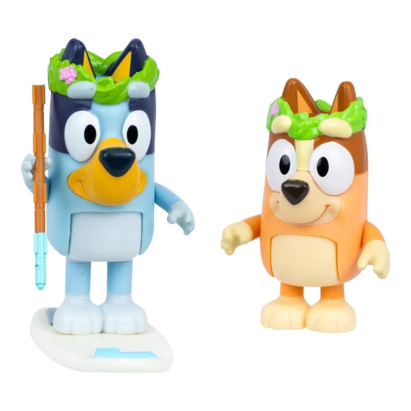 BLUEY SET OF 2 FIGURES WITH ACCESSORIES - RUG ISLAND