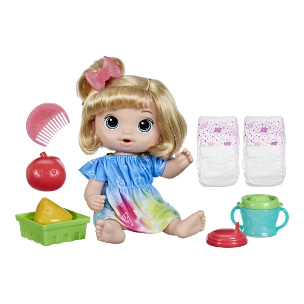 BABY ALIVE ΚΟΥΚΛΑ ΜΩΡΟ FRUITY SIPS APPLE ΞΑΝΘΑ ΜΑΛΛΙΑ