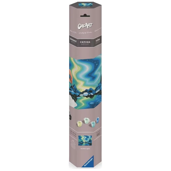 RAVENSBURGER PAINT BY NUMBERS CREART CANVAS – NORTHERN LIGHTS