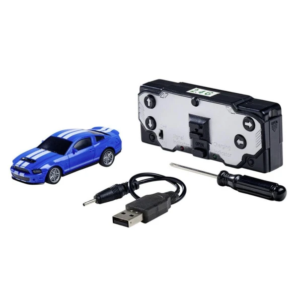 CARSON ΤΗΛΕΚΑΤΕΥΘΥΝΟΜΕΝΟ 1:60 NANO RACER MUSTANG SHELBY GT500 ΜΠΛΕ