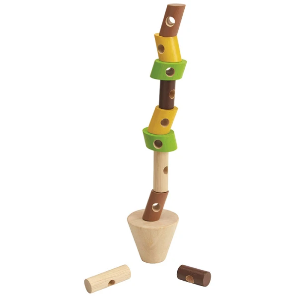 PLAN TOYS ΞΥΛΙΝΟ ΠΑΙΧΝΙΔΙ ΙΣΟΡΡΟΠΙΑΣ ΜΕ ΚΟΡΜΟΥΣ