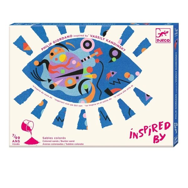 DJECO INSPIRED BY VASSILY KANDINSKY - PAINTING WITH SAND ABSTRACT ART