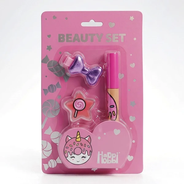 HAPPIHOBBI BEAUTY SET IN CARD SPARKLE LOVE - 4 DESIGNS