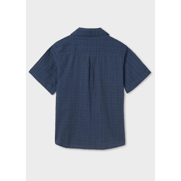 MAYORAL SHIRT SHORT SLEEVES RELAXED BLUE DARK