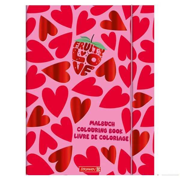 BRUNNEN FRUITY LOVE ΤΕΤΡΑΔΙΟ ΖΩΓΡΑΦΙΚΗΣ ΜΕ ΕΙΚΟΝΕΣ ΚΑΙ ΑΥΤΟΚΟΛΛΗΤΑ