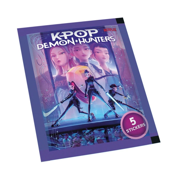 K-POP DEMON HUNTERS 5 ΑΥΤΟΚΟΛΛΗΤΑ ΣΕ ΦΑΚΕΛΑΚΙ 
