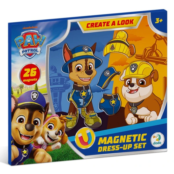 PAW PATROL – CHASE & RUBBLE MAGNETIC DRESS-UP SET