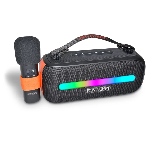 BONTEMPI WIRELESS SPEAKER WITH HANDLE AND WIRELESS MICROPHONE