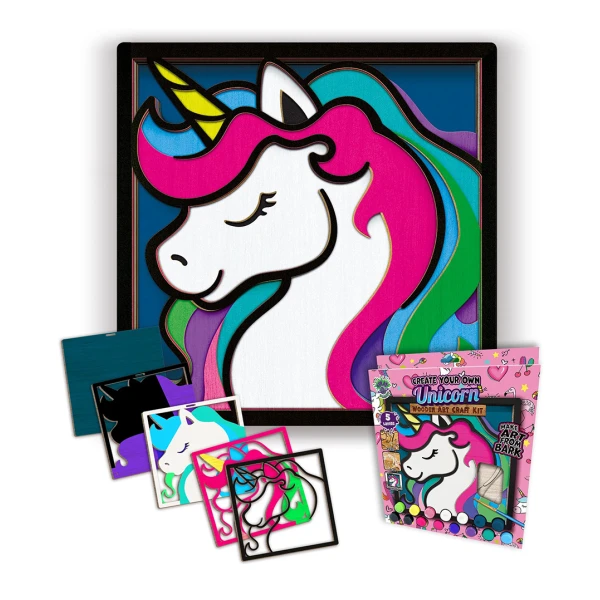SPLAT PLANET WOODEN 3D PAINT KIT UNICORN
