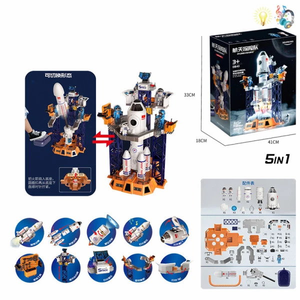 EXPLORING SPACE STATION WITH LIGHT & SOUND LAUNCH FUNCTION