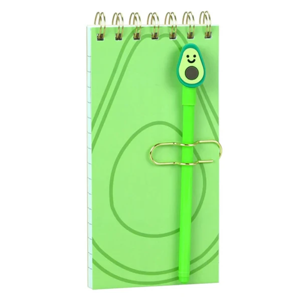 FUNKYFISH NOTEBOOK WITH PEN AVOCADO