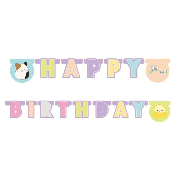 BANNER HAPPY BIRTHDAY SQUISHMALLOWS 200 εκ.