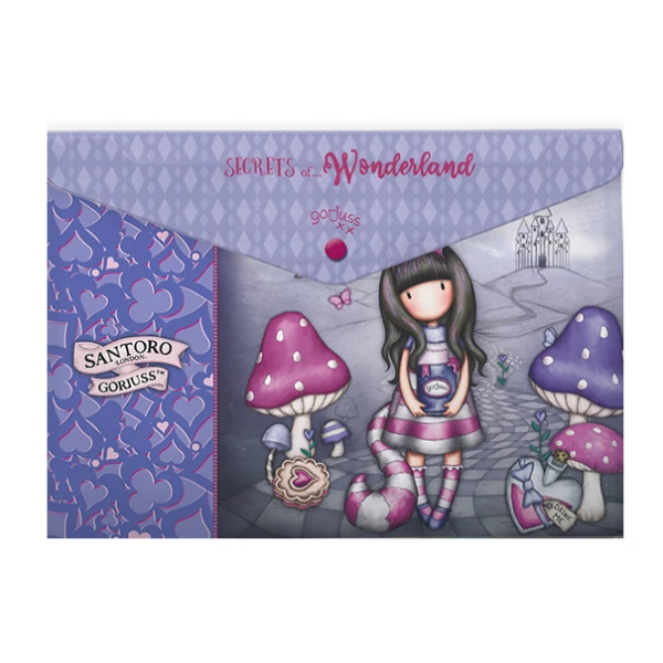 FOLDER WITH BUTTON 33X23 cm GORJUSS - 3 DESIGNS