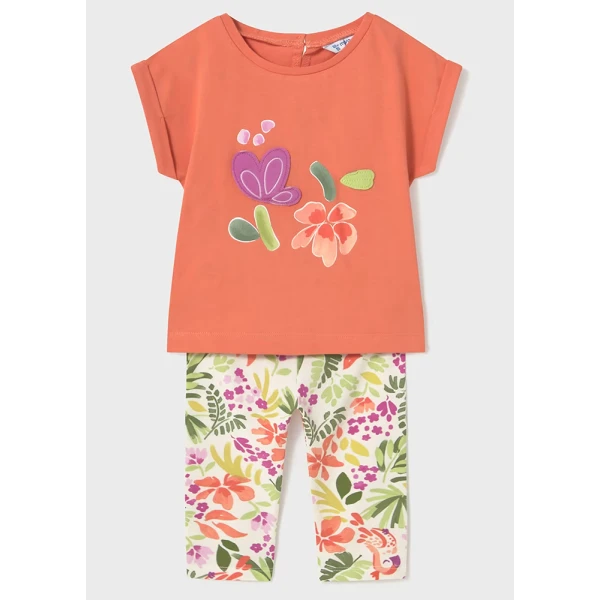 MAYORAL SET LEGGINGS PRINTED CARROT 