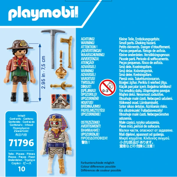 PLAYMOBIL DUOPACK ΚΥΝΗΓΟΣ ΘΗΣΑΥΡΟΥ ΚΑΙ ΜΟΥΜΙΑ