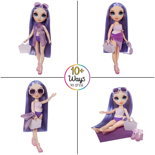 RAINBOW HIGH SWIM & STYLE FASHION ΚΟΥΚΛΑ VIOLET (PURPLE)