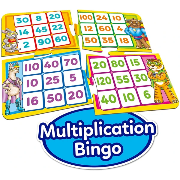 ORCHARD TOYS EDUCATIONAL GAME TIMES TABLES HEROES
