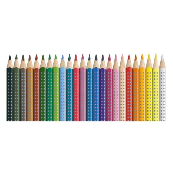 FABER-CASTELL WOODEN COLOURS GRIP 24 pcs 