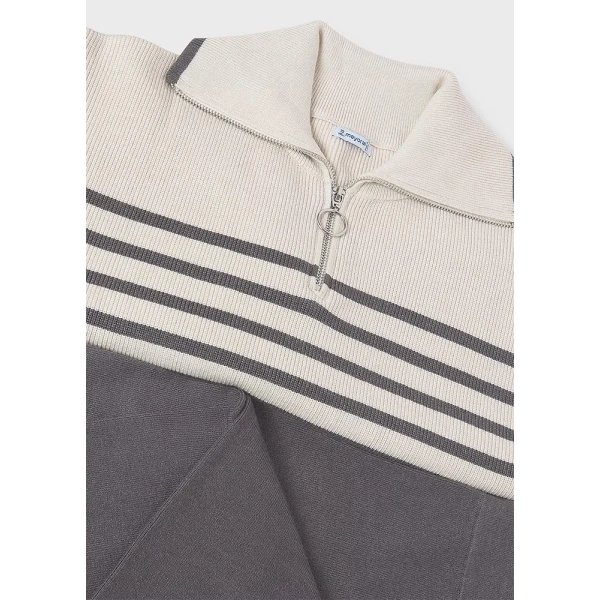 MAYORAL SET TROUSERS LONG KNITTED GRAPHITE INTENSE
