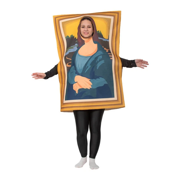 ADULTS CARNIVAL COSTUME PAINTING MONA LISA