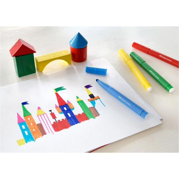 FABER-CASTELL MARKERS JUMBO SET 12