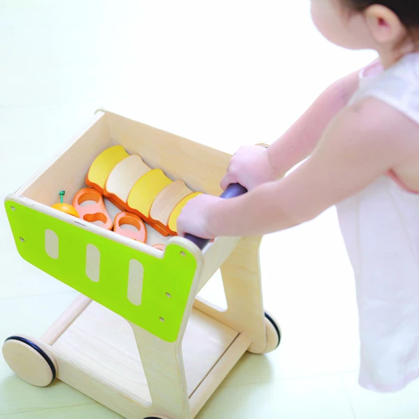 PLAN TOYS ΞΥΛΙΝΟ ΚΑΡΟΤΣΙ SUPER MARKET