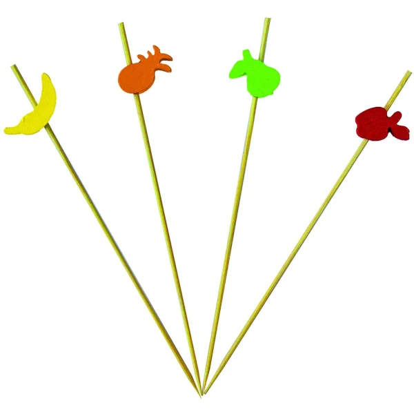 DECORATED TOOTHPICKS 24 pcs FRUITS
