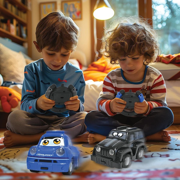 LEXIBOOK SET CROSSLANDER TWIN 2 REMOTE CONTROL CARS POLICE AND THIEF