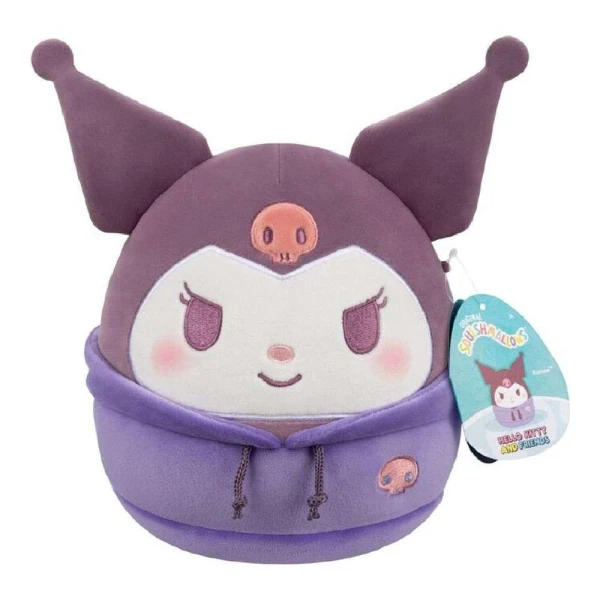 SQUISHMALLOWS SANRIO PLUSH 20 cm WITH ΜΕ DABODABO HOODIE - KUROMI