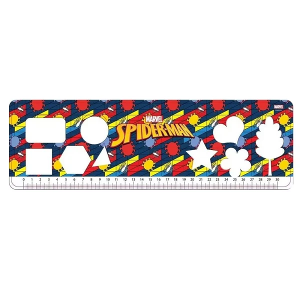 DRAWING PAD 23Χ33 cm 40 SHEETS WITH STICKERS & STENCIL SPIDERMAN - 2 DESIGNS