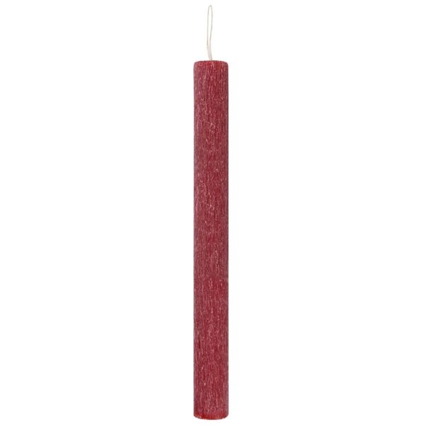 UNIKER AROMATIC SCRAPED ROUND CANDLE 2.8X29 cm RED
